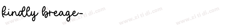 kindly breage字体转换
